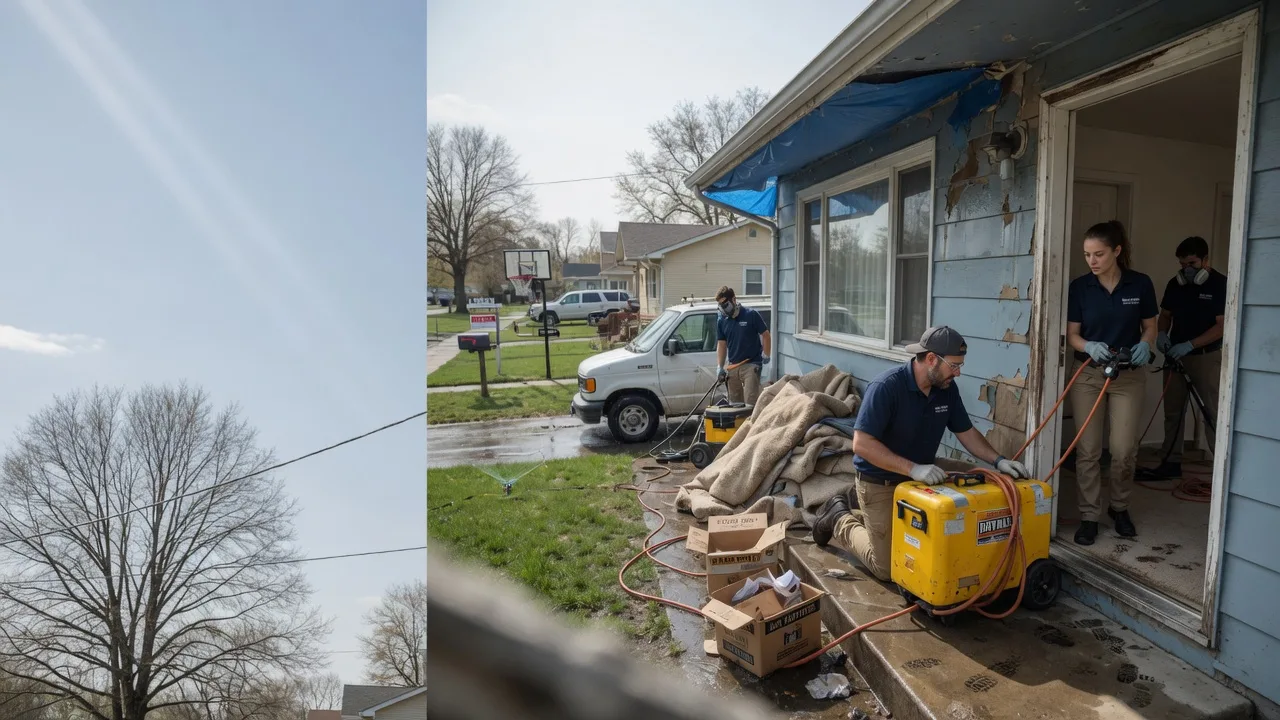 Basement Flood Cleanup in Edelstein, IL near me